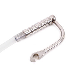 Kiotos Tige d'urètre percée Catheter Ribbed 21cm - Diamètre 9mm